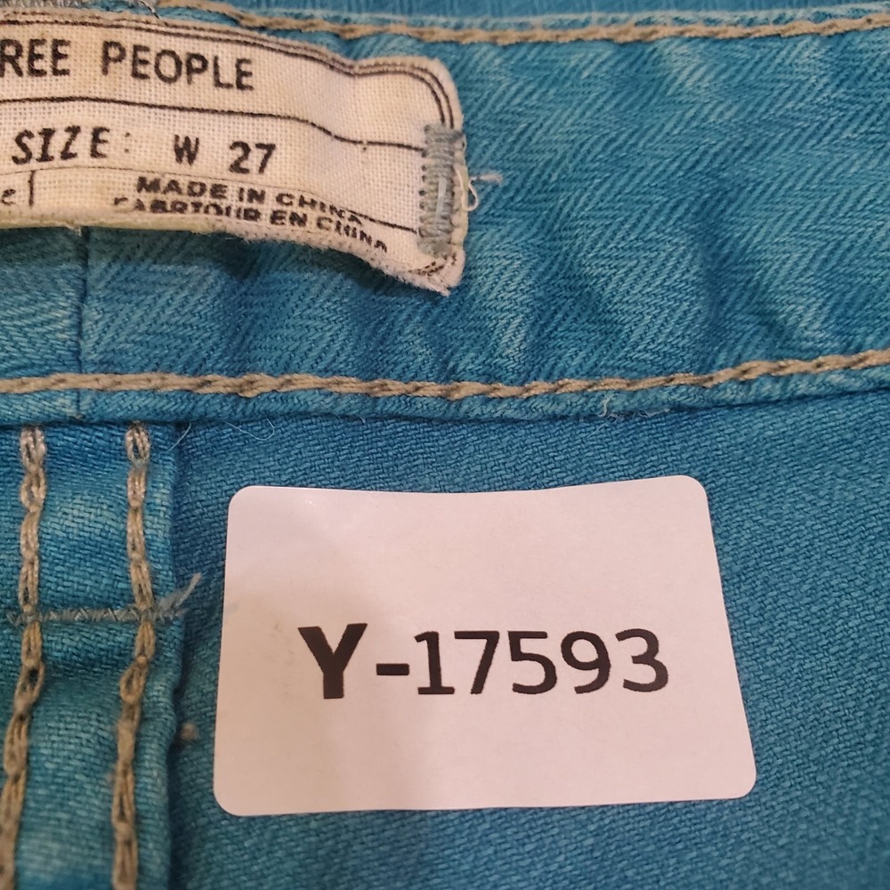 Free‎ People Women Jeans 27 Blue Skinny Denim - Picture 5 of 8